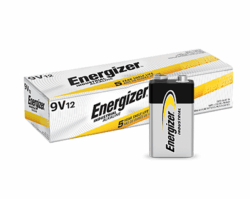 Energizer EN22 Industrial 9 Volt Battery, 12/pk