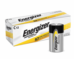 Energizer EN93 Industrial C Battery, 12/pk