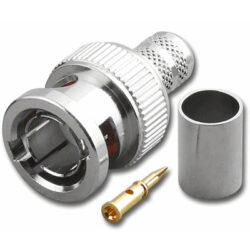 BNC-3023-75 BNC 3pc Crimp Connector for RG6/U, 75 ohm