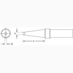 Weller ETAA Single Flat Tip