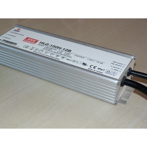 HLG-150H-12B 150W Switching LED Power Supply, Dimmable