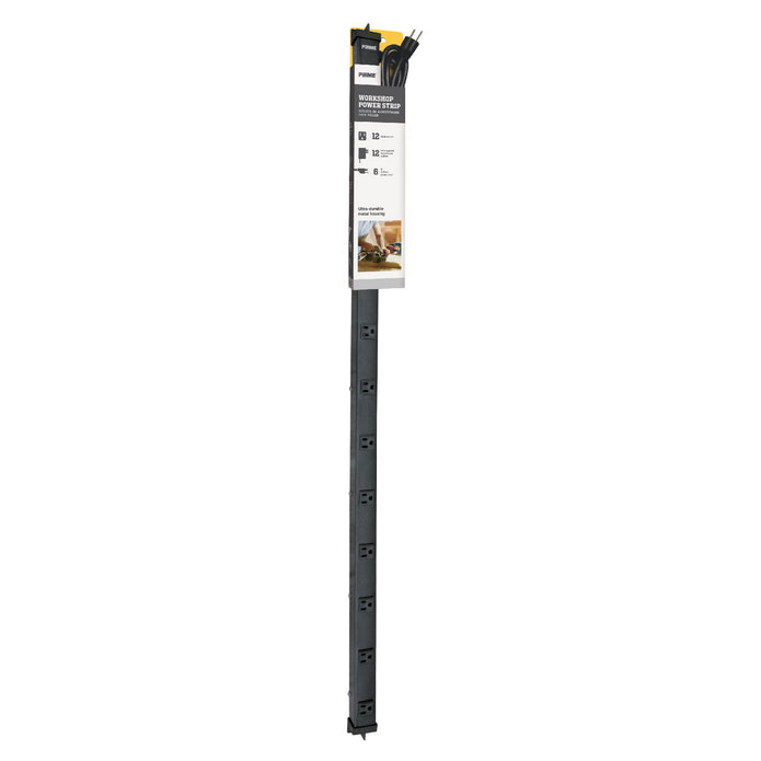 Prime PB800012-A 12-Outlet 4ft Metal Power Strip