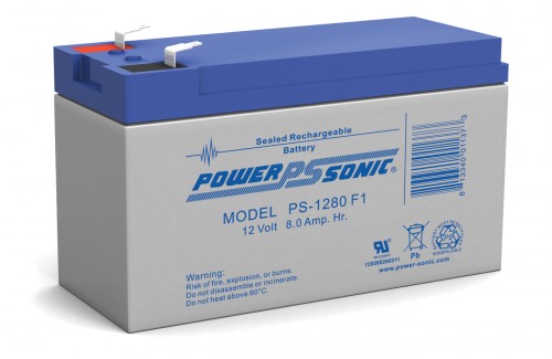 Powersonic PS-1280-F1 12V 8.0AH Battery