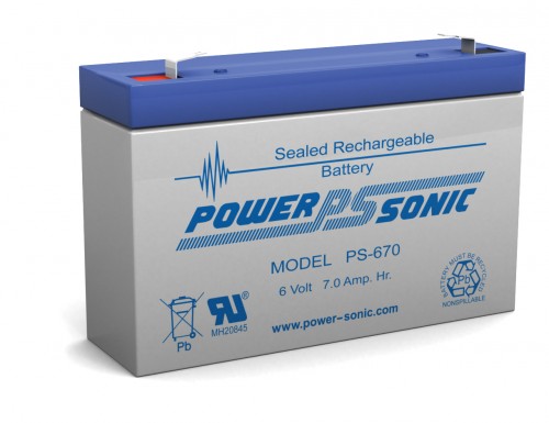 Powersonic PS-670 6V 7AH Battery