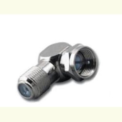 F Female to F Male, Right Angle Adapter