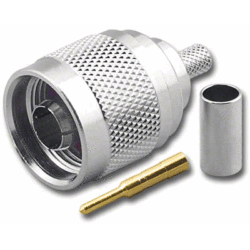 RFN-7642-P N Male 3pc Crimp Connector for RG58