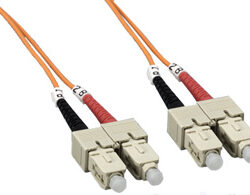 SC-SC Multimode 62.5/125 Duplex Fiber Optic Jumpers