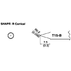 Hakko T15-B Conical Solder Tip