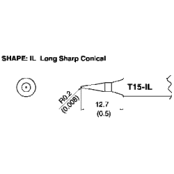 Hakko T15-IL Conical Solder Tip