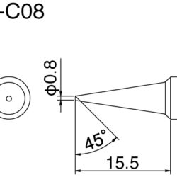 Hakko T18-C08 Solder Tip