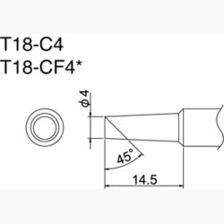 Hakko T18-C4 Solder Tip
