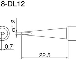 Hakko T18-DL12 Solder Tip