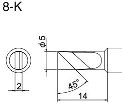 Hakko T18-K Solder Tip