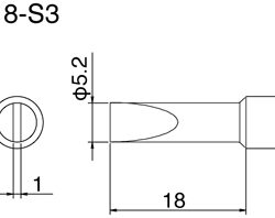 Hakko T18-S3 Solder Tip