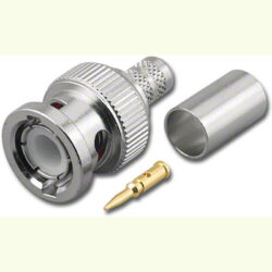 BNC-3822 BNC Male 3pc Crimp Connector for RG58/U 50 ohm