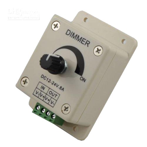 QL-DIM-A LED Dimmer, Rotary Knob DC 12-24V 8A