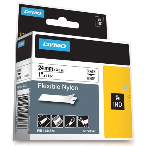 DYMO 1734524 RhinoPRO Flexible Nylon Tape 1 x 11.5
