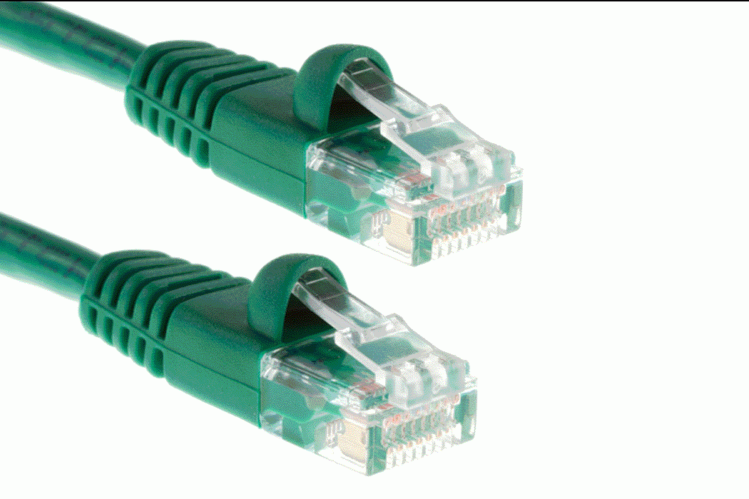 cat5e patch cable snagless molded green