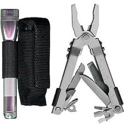 RIPOFFS CO-80 AA Mini Flashlight/Multi-Tool Pouch