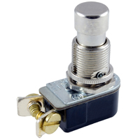 NTE 54-069 SWITCH PUSHBUTTON SPST ON-OFF 6A 125VAC