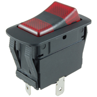 NTE 54-246W SWITCH WATERPROOF ILLUMINATED ROCKER SPDT 20A ON-NONE-ON RED-GREEN 110V