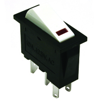 thumbnail image 2 of Parts Express SPST Large Rocker Switch With Red Illumination – 125VAC (MPN 060-708) 2 of 5
