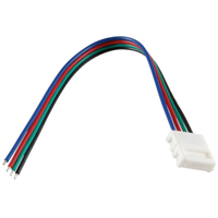 NTE 69-A4 5050 SIZE LED RGB CONNECTOR WITH 5.75" WIRE LEADS