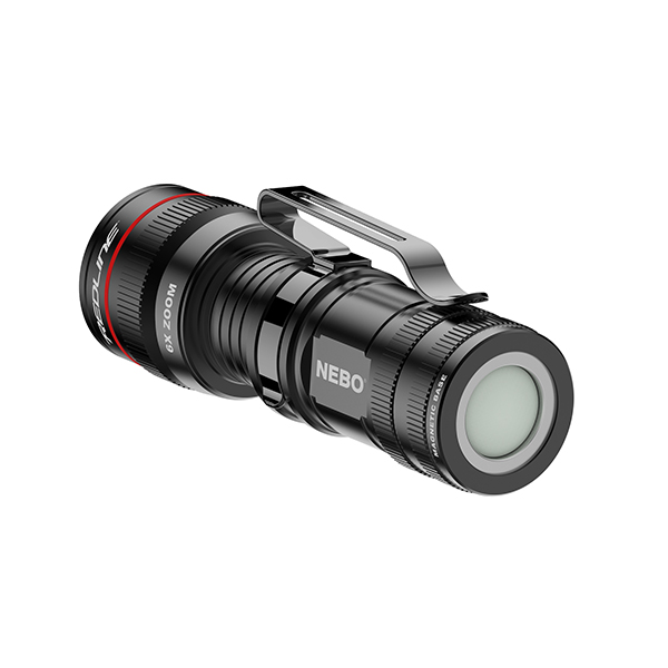 6x zoom clip NEBO 6272 Micro Redline OC 360 lux pocket handheld flashlight 