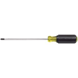 Klein Tools 603-10 No.2 Profilated Phillips-Tip Screwdriver with 10-Inch Round-Shank