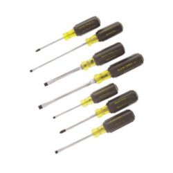 Klein Tools 85076 7 Piece Cushion-Grip Screwdriver Set