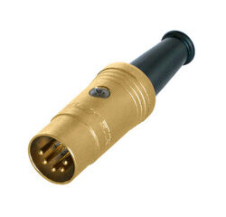 Neutrik NYS322G 6 Pole Din Cable Connector, Male