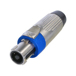 Neutrik NLT4FXX 4 Pole Female Cable Connector, Metal Housing, Chuck Type Strain Relief