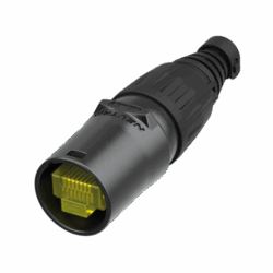 Neutrik NE8MX-B Cable Connector Carrier, Black Chromium, For Pre-Assembled