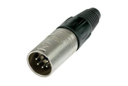 Neutrik NC5MX Cable end X series 5 pin male - nickel/silver
