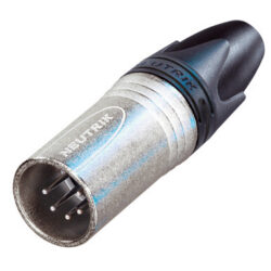 Neutrik NC5MXX 5 Pole Male Cable Connector, Nickel Housing, Silver Contacts
