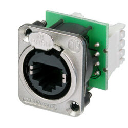 Neutrik NE8FDV-Y110 Panel Mount Receptacle With IDC 110 Punch Down Terminals