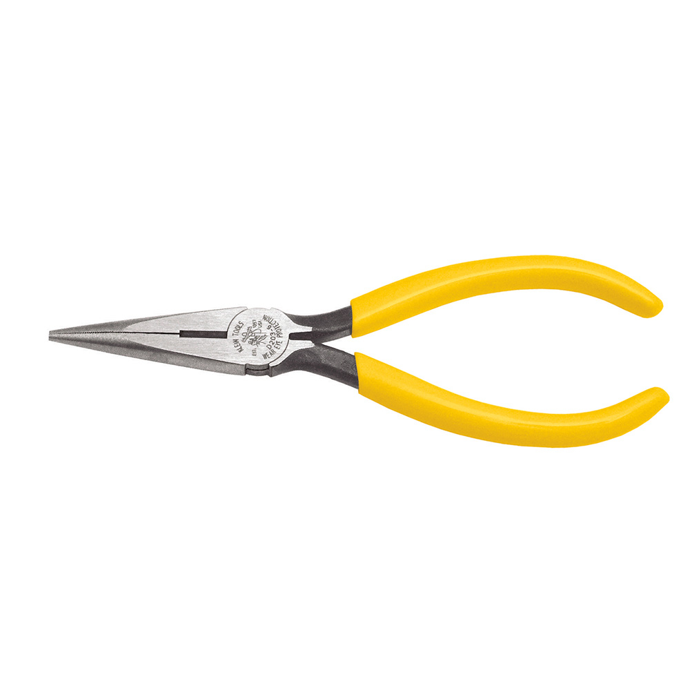 Klein Tools D203-6 Pliers, Needle Nose Side-Cutters, 6-Inch