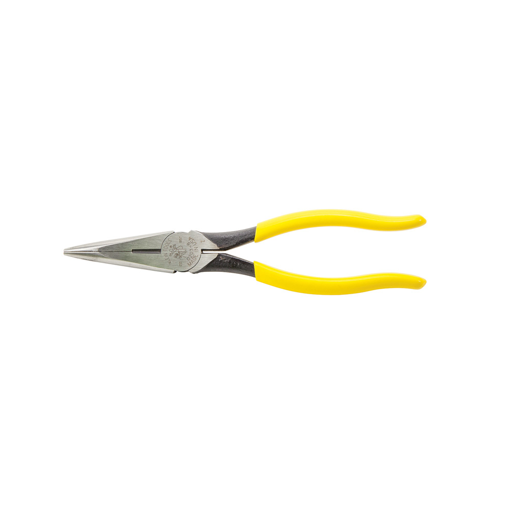 Klein Tools D203-8 Pliers, Needle Nose Side-Cutters, 8-Inch