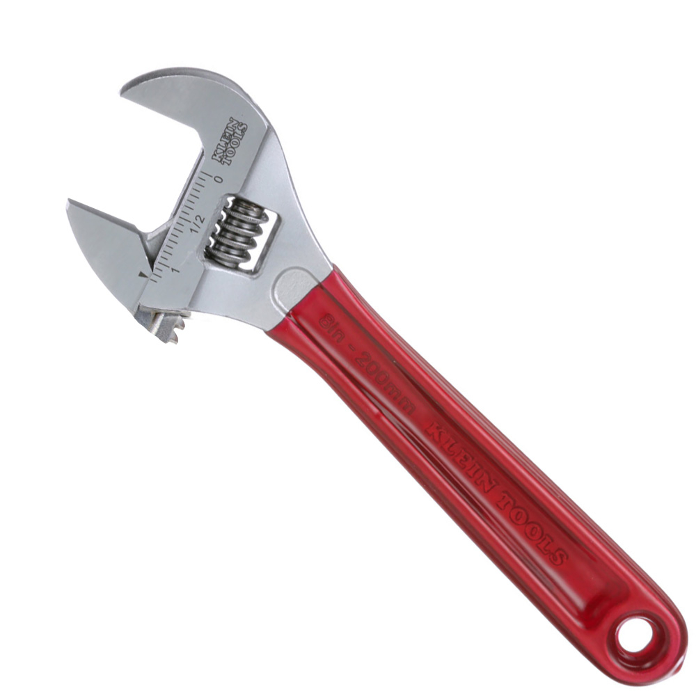 Klein Tools D507-8 Adjustable Wrench, Extra Capacity 8-Inch