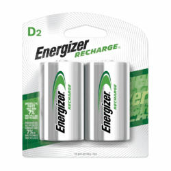 Energizer NH50BP-2 Universal Rechargeable D Batteries 2 Pack