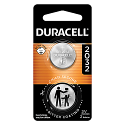 Duracell DL2032B2PK Lithium Coin Battery with Bitter Coating 2 Pack