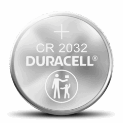 Duracell DL2032BPK Lithium Coin Battery with Bitter Coating