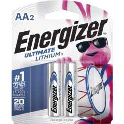 Energizer L91BP2 Lithium AA Batteries 2 Pack
