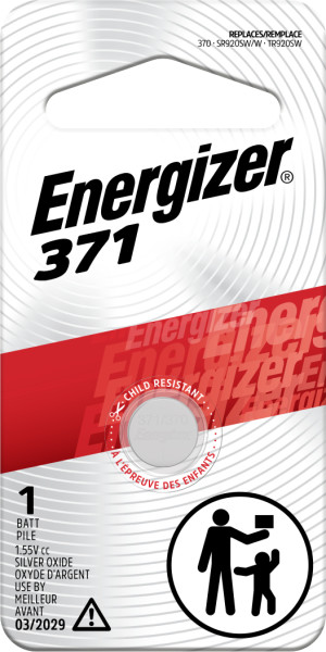 Energizer 371BP Silver Oxide Button Battery