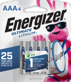 Energizer L92SBP-4 Lithium AAA Batteries 4 Pack