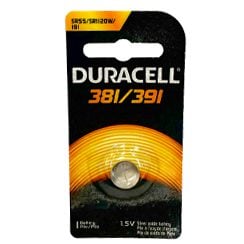 Duracell D381/391PK Silver Oxide Button Battery