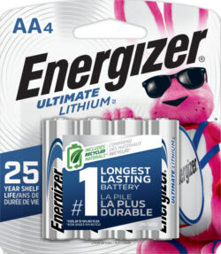 Energizer L91BP4 Lithium AA Batteries 4 Pack