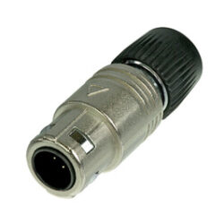 Neutrik OSC8M-NI 8 Pole Male Cable Connector, Chuck Type Strain Relief, Solder Contacts, 180&deg; Coding, Nickel Housing