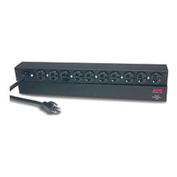 APC AP9563 NetShelter Basic Rack PDU, 1U, 20A, 120V, 10 NEMA 5-20 outlets, 5-20P inlet