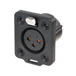 Neutrik NC3FDX-TOP 3 Pole Female Chassis Connector, TRUE OUTDOOR PROTECTION (TOP)